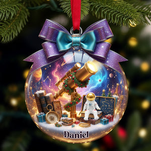 Telescope Night Sky Ornament - Personalized Gifts For Astronomy Lovers 05PALU071025