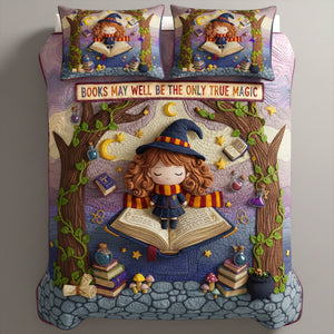 Book Girl Quilt Bed Set - Personalized Gifts For Book Lovers 06patn271125