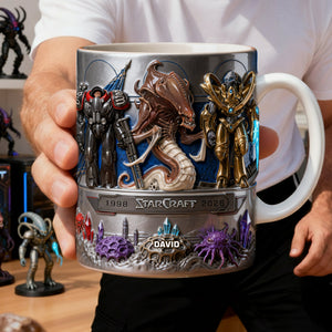 Futuristic Space Warrior Coffee Mug - Personalized Gifts 01nalu120226