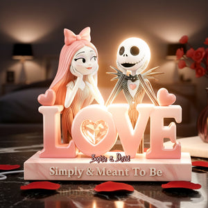 Spooky Couple Light Box Personalized Gifts For Couple 01PGLU091225