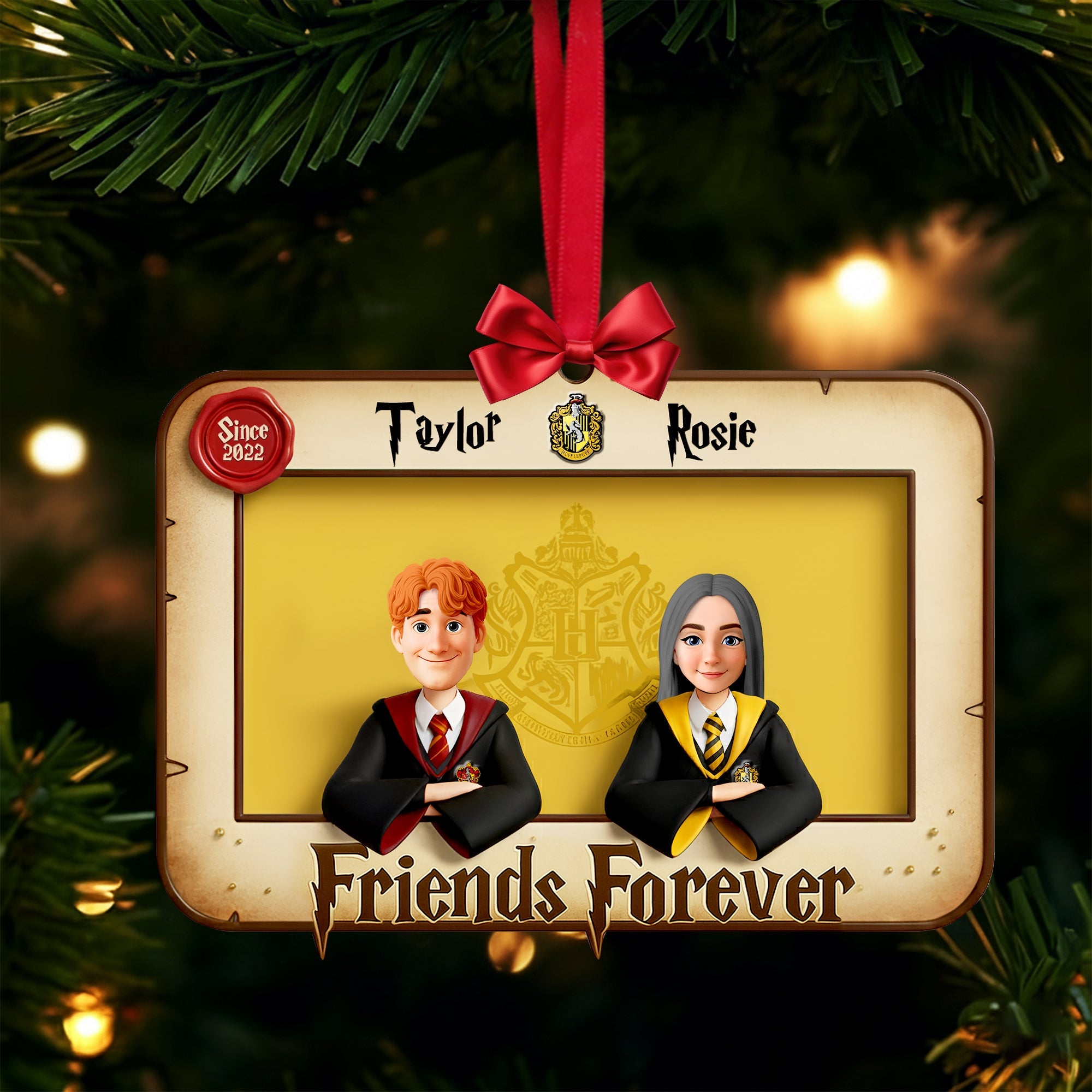 Personalized Gifts For Best Friends, Bestie Acrylic Christmas Ornament 01tolu171025