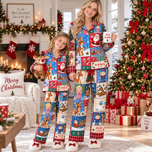 Cozy Christmas Button Up Pajama Set - Personalized Christmas Gifts 04naqn070926