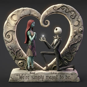 Gothic Proposal Couple Acrylic Plaque - Personalized Gift For Couples 05TOTN060126