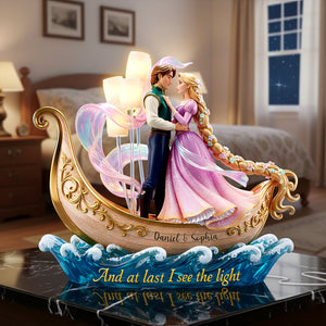 Romantic Couple Acrylic Light Box -  Personalized Gifts For Couple 04pglu011225