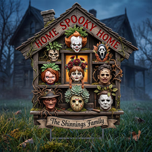 Spooky Home Yard Sign - Personalized Gifts For Halloween 04paqn110826
