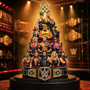 Legends Christmas Tree Acrylic Ornament, Personalized Gifts For Wrestling Lovers 04qhdt180826