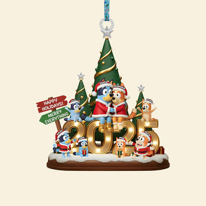 Pawfect Family Adventure Ornament - Personalized Gifts For Family 02PATA141025