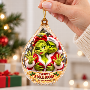 Furry Mischief Couples Acrylic Ornament - Personalized Christmas Gifts For Couples 07ohqn141026