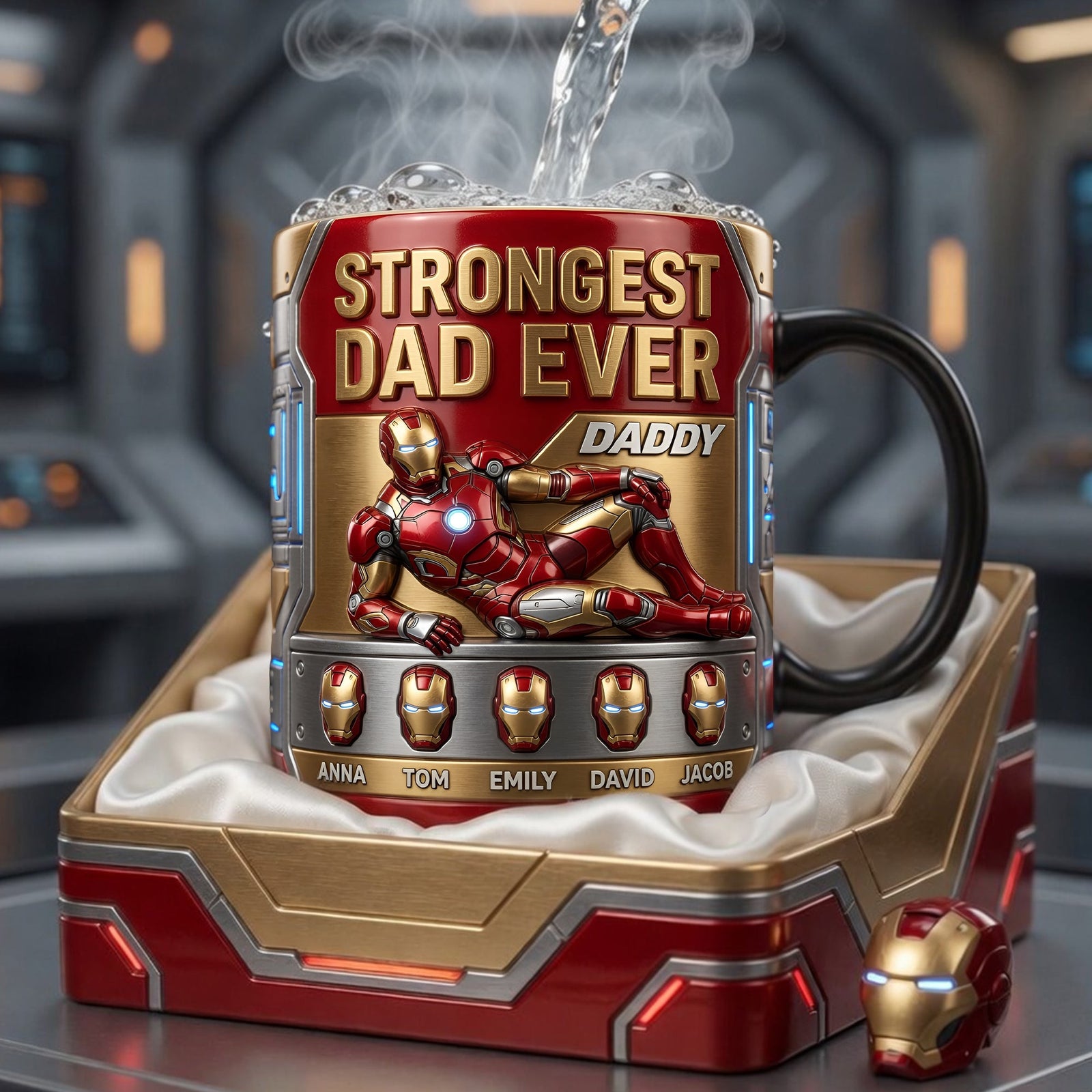 Strongest Dad Ever Magic Coffee Mug - Personalized Gifts For Dads 03TYLU300426