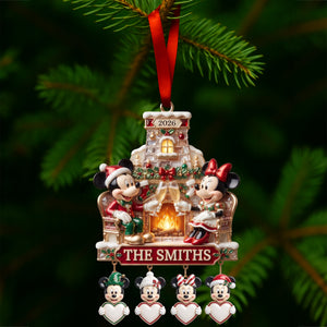 Warming Beside Fire Pits Acrylic Ornament - Personalized Christmas Gifts For Family 05tylu140826