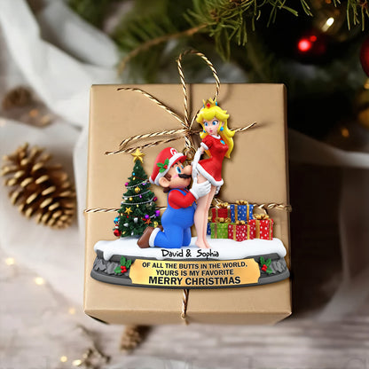 Cheeky Plumber Couple Ornament - Personalized Gifts For Couple 05ohlu150925