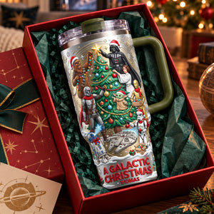 Warriors Precious Christmas Colorful 40oz Tumbler With Handle - Personalized Christmas Gifts 03tylu171026