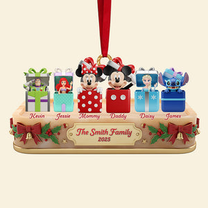 Family Custom Shape Acrylic Christmas Ornament, Personalized Gifts For Family 03huta041125-Homacus