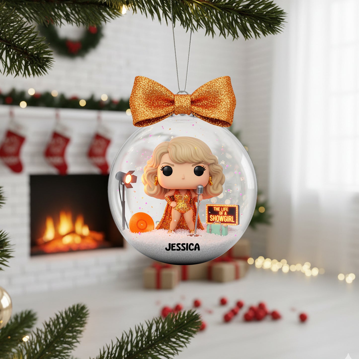 Sparkling Stage Ornament - Personalized Christmas Gifts For Music Lovers 05PGLU090925