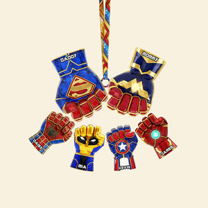 Family Fist Bump Ornament - Personalized Gifts For Family 03ohta081025-Homacus