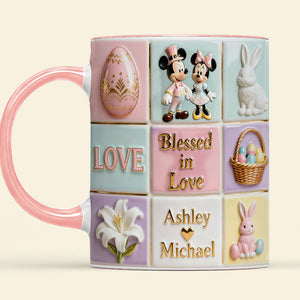 Blessed In Love Accent Mug - Personalized Gifts For Couple 02pgtn230226