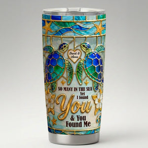 Ocean Love Tumbler - Personalized Gifts For Couple Tumbler 05TOTN150126 - Tumbler Cup - GoDuckee