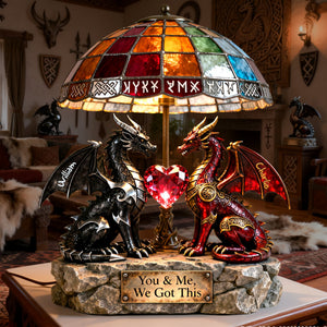 Viking Couple Light Box Personalized Gifts For Couple  05PGLU070226