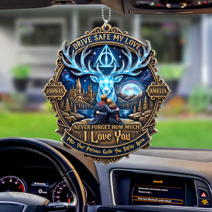 Drive Safe Reminder Car Ornament - Personalized Gifts For Couples 02PAQN140726