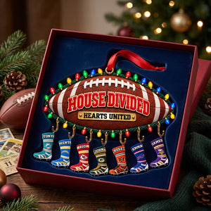 House Divided Christmas Ornament - Personalized Gifts For Sport Lovers 04ohlu101026