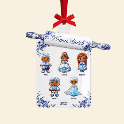 Grandma Toile de Jouy Ornament - Personalized Gifts For Grandma Christmas Ornament 02PGTA150925