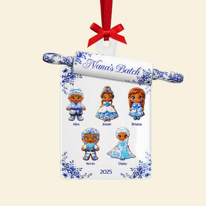 Grandma Toile de Jouy Ornament - Personalized Gifts For Grandma Christmas Ornament 02PGTA150925
