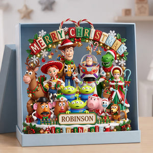 Holiday Friends Acrylic Sign – Personalized Christmas Family Keepsake 01PALU010826