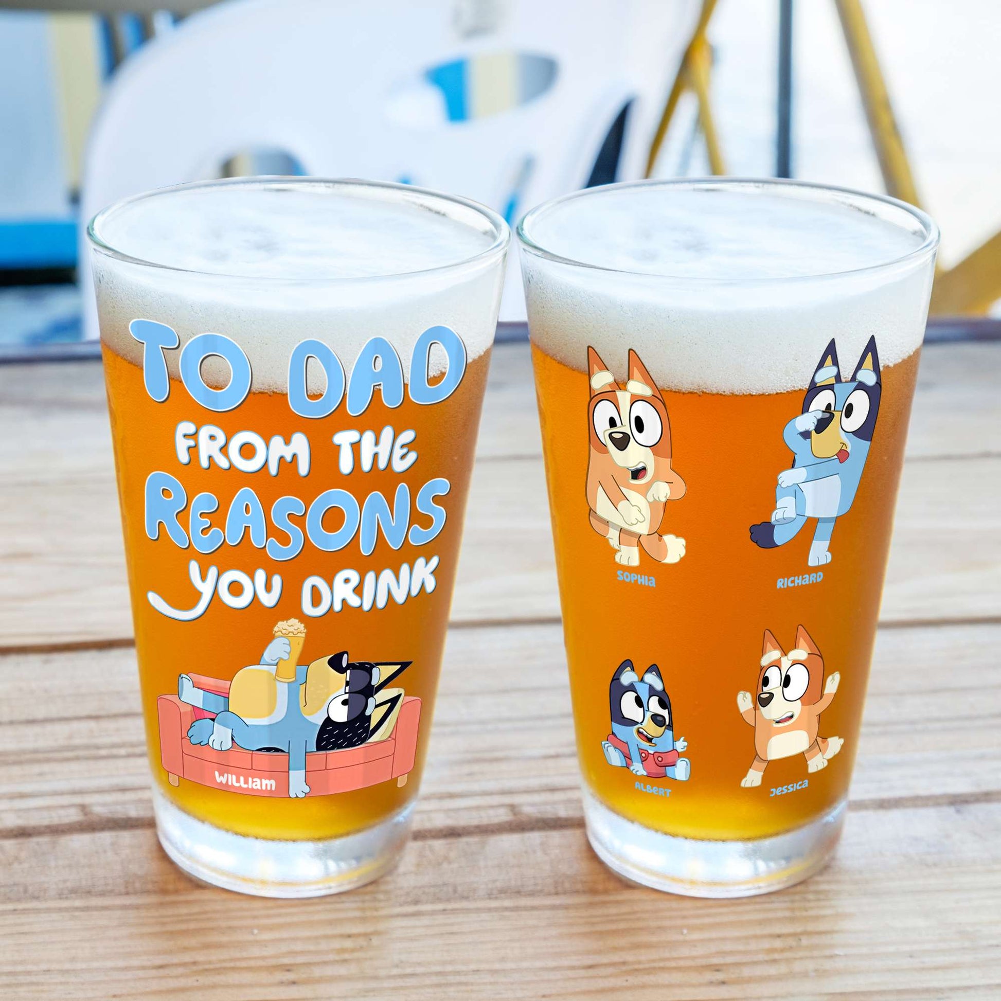 Personalized Gifts For Dad Beer Glass 03qhqn080524-Homacus