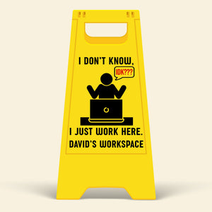 Funny Office Warning Acrylic Plaque – Personalized Gifts For Coworkers 06huqn171125 - Shaped Plaques - GoDuckee