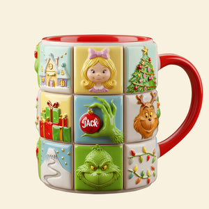 Holiday Characters Puzzle Coffee Mug Personalized Gifts For Christmas 05totn311025