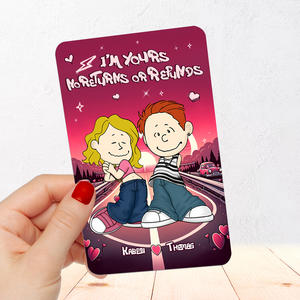Personalized Gifts For Couple Wallet Card No Returns or Refunds 01xqpu070125hg - Wallet Card - GoDuckee