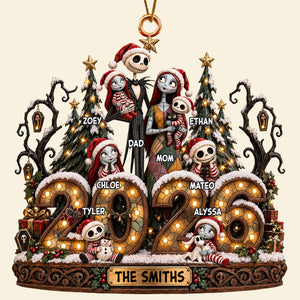 Spooky Family Christmas Ornament - Personalized Gifts For Family 01padt051026