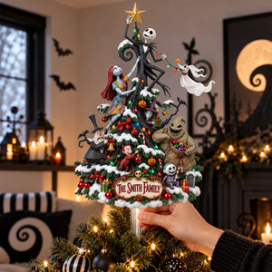Cute Spooky Family Tree Topper - Personalized Christmas Gifts For Family 06tylu091026