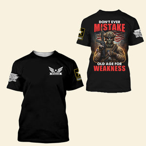 Old Warrior 3D Shirt – Personalized Gifts For Veteran 01huqn210725