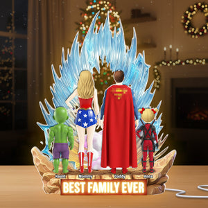 Best Family Ever Acrylic Light Box -  Personalized Gifts For Family 02OHLU291025