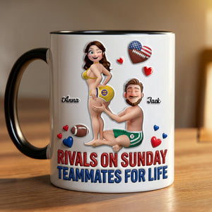 Sport Couple Accent Mug - Personalized Gifts For Couple 05HUTN130126