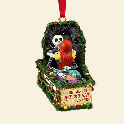 Deathly Love Christmas Ornament, Personalized Gifts For Couple 02qhtn100925