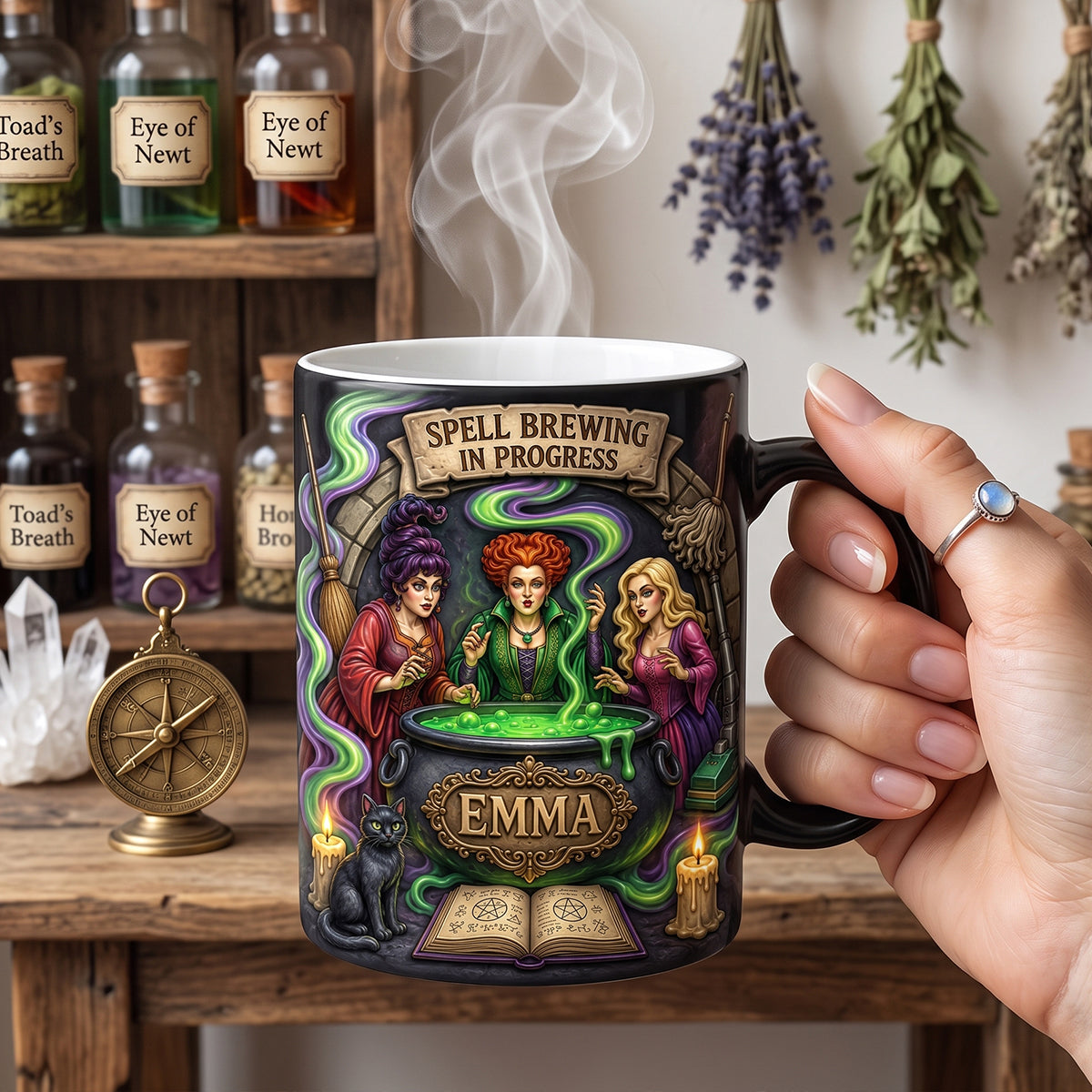 Spooky Brew Magic Mug - Personalized Gift For Witch Lovers 03HATN280726