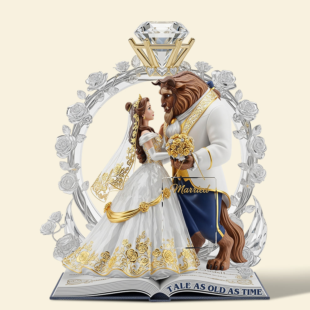 Fairy Tale Romantic Couple Acrylic Plaque Personalized Gifts For Couple 03TGDT130625-Homacus