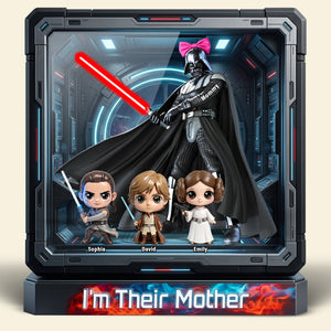 Cosmic Mom And Kids Acrylic Plaque - Personalized Gifts For Mom 04huqn310326