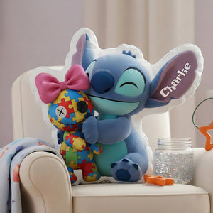 Cute Island Creature Pillow - Personalized Gifts For Autism Awareness 04NALU051225