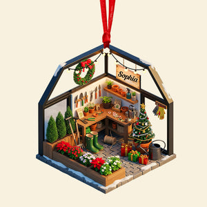 Gardening Miniature Christmas Ornament - Personalized Gifts For Garden Lovers 05pgqn120825 - Ornament - GoDuckee