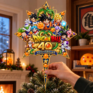 40th Anniversary Legend Acrylic Christmas Tree Topper - Personalized Gifts For Christmas 13ohlu081026