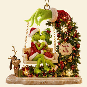 Kissing Couple Christmas Ornament - Personalized Gifts For Couple 02padt310826