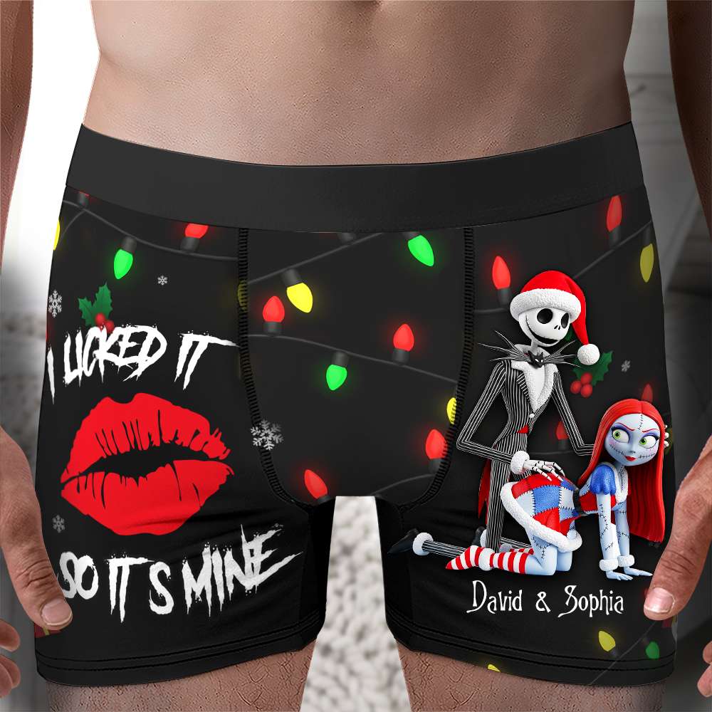 Freaky Skeleton Couple Christmas Boxers - Personalized Gifts For Him 04NALU160925