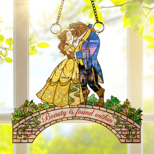 Romantic Couple Suncatcher Ornament - Personalized Gifts For Couple 04kiqn281125