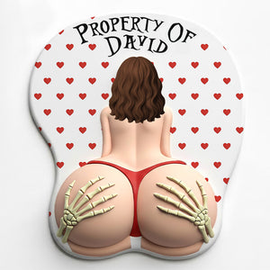 Husband Property 3D Mouse Pad With Armrest - Personalized Gifts For Husband 03ohtn191225