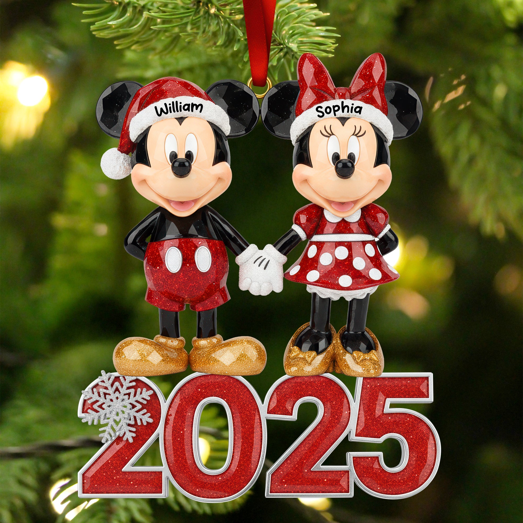 Funny Holiday Acrylic Ornament - Personalized Gifts For Couple 09hyqn201125