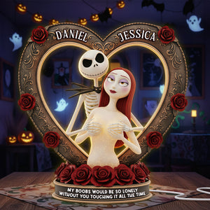Spooky Couple Light Box -  Personalized Gifts For Couple Christmas Acrylic Light Box 03OHLU031125