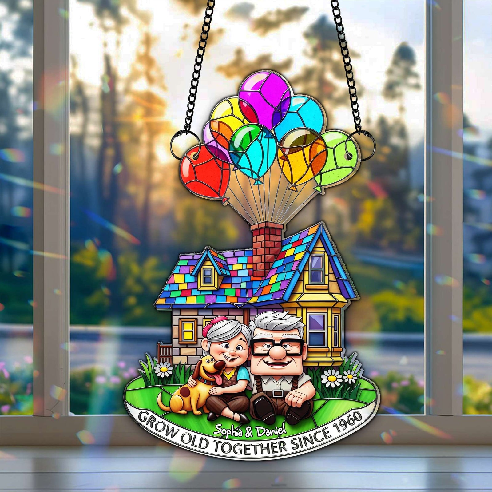 Grow Old Together Suncatcher - Personalized Anniversary Gifts For Old Couples 07OHLU140725